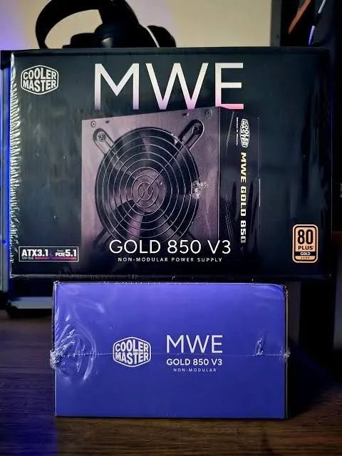Fonte para Pc Cooler Master MWE Gold 850w - Nova Lacrada 