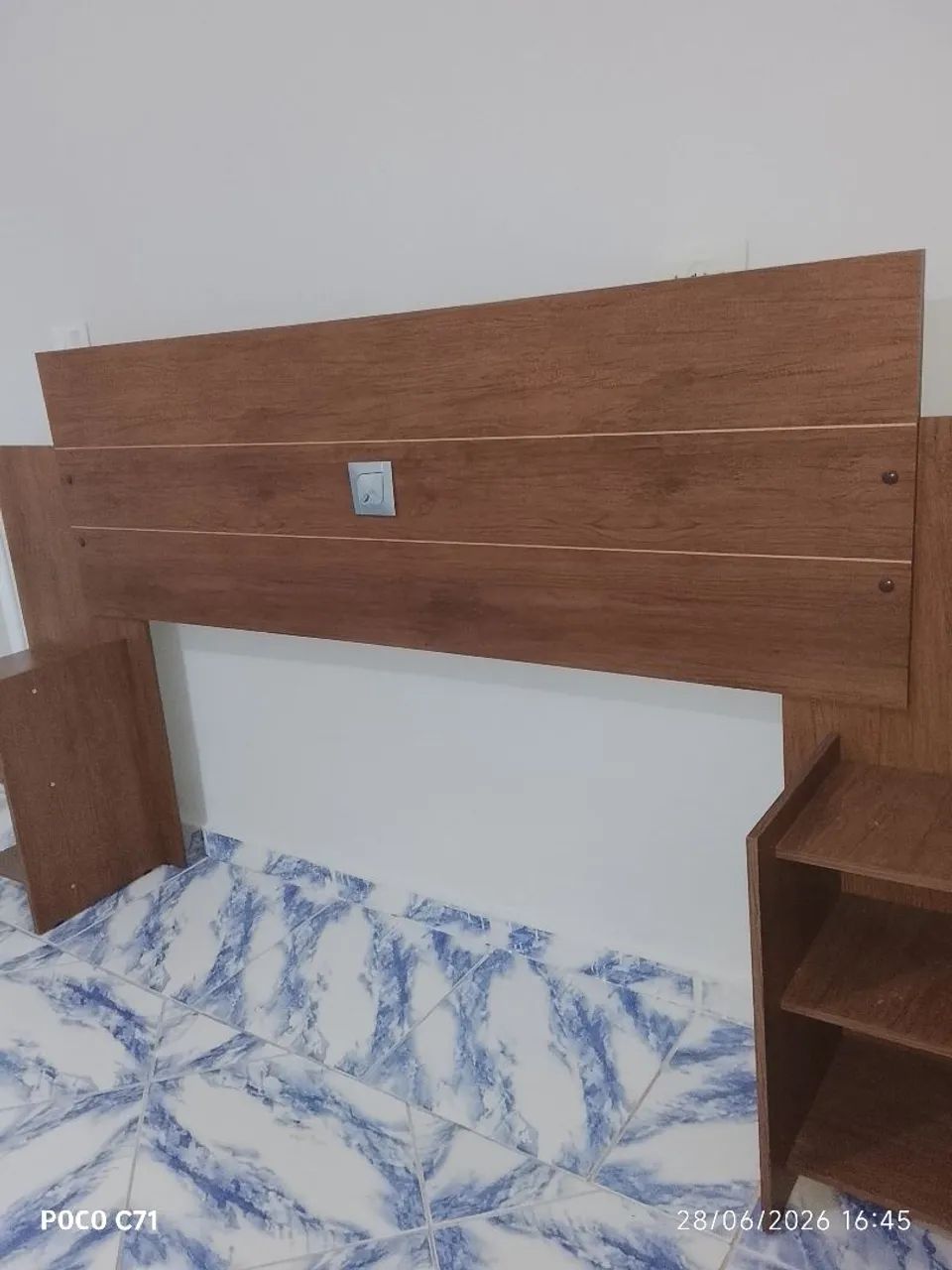 Cabeceira de cama super conservada cama casal - Foto 2