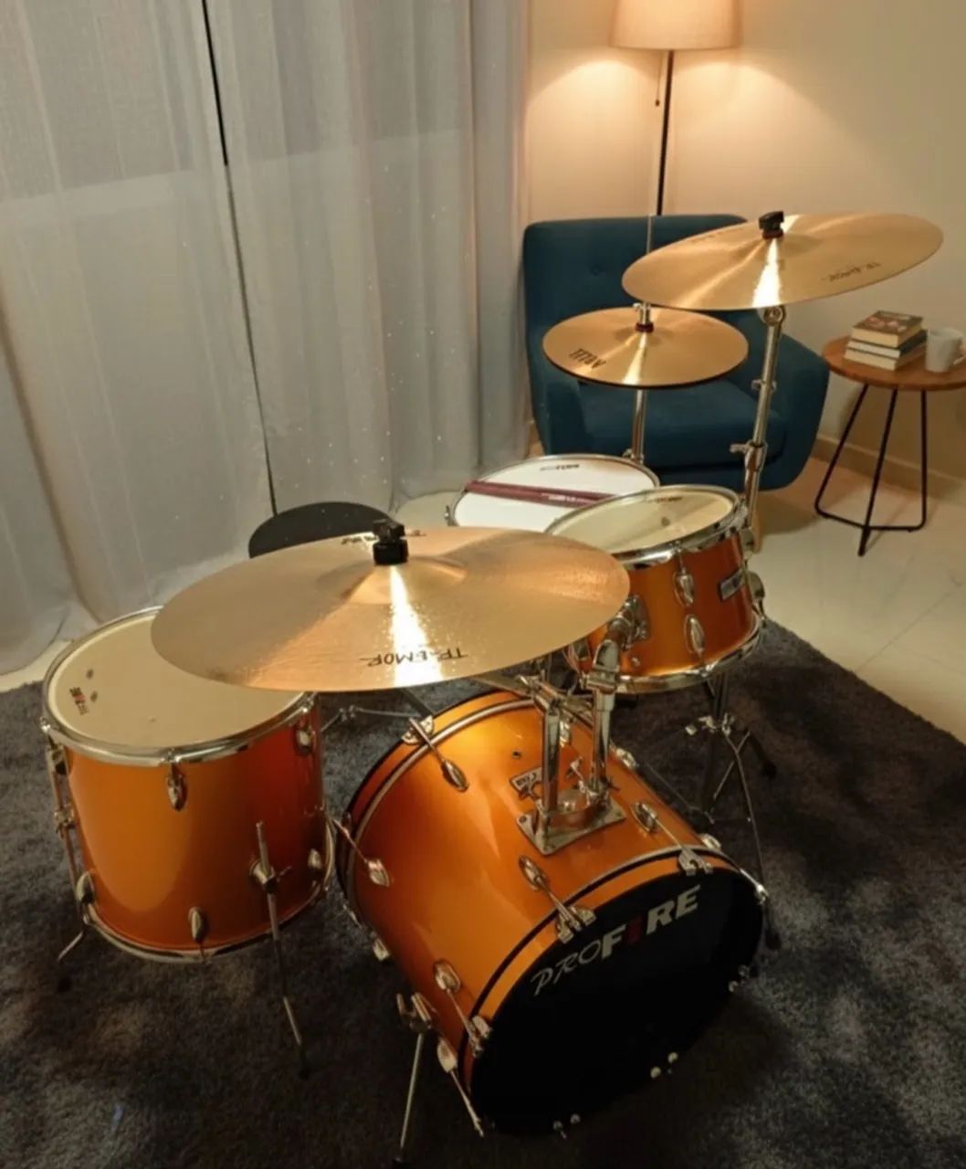 Bateria acústica completa 