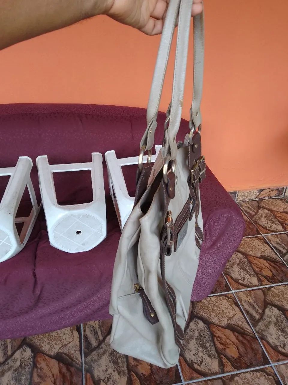 Bolsa Couro Fino - Foto 3
