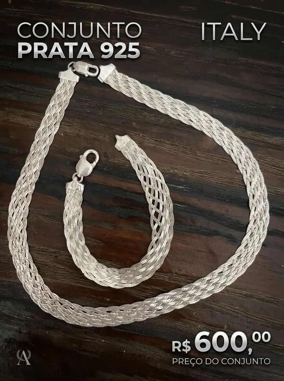 Conjunto prata 925