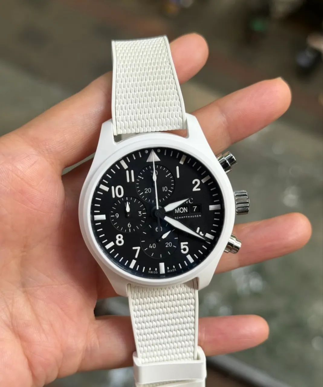 Relógio IWC Pilot Branco - Foto 3