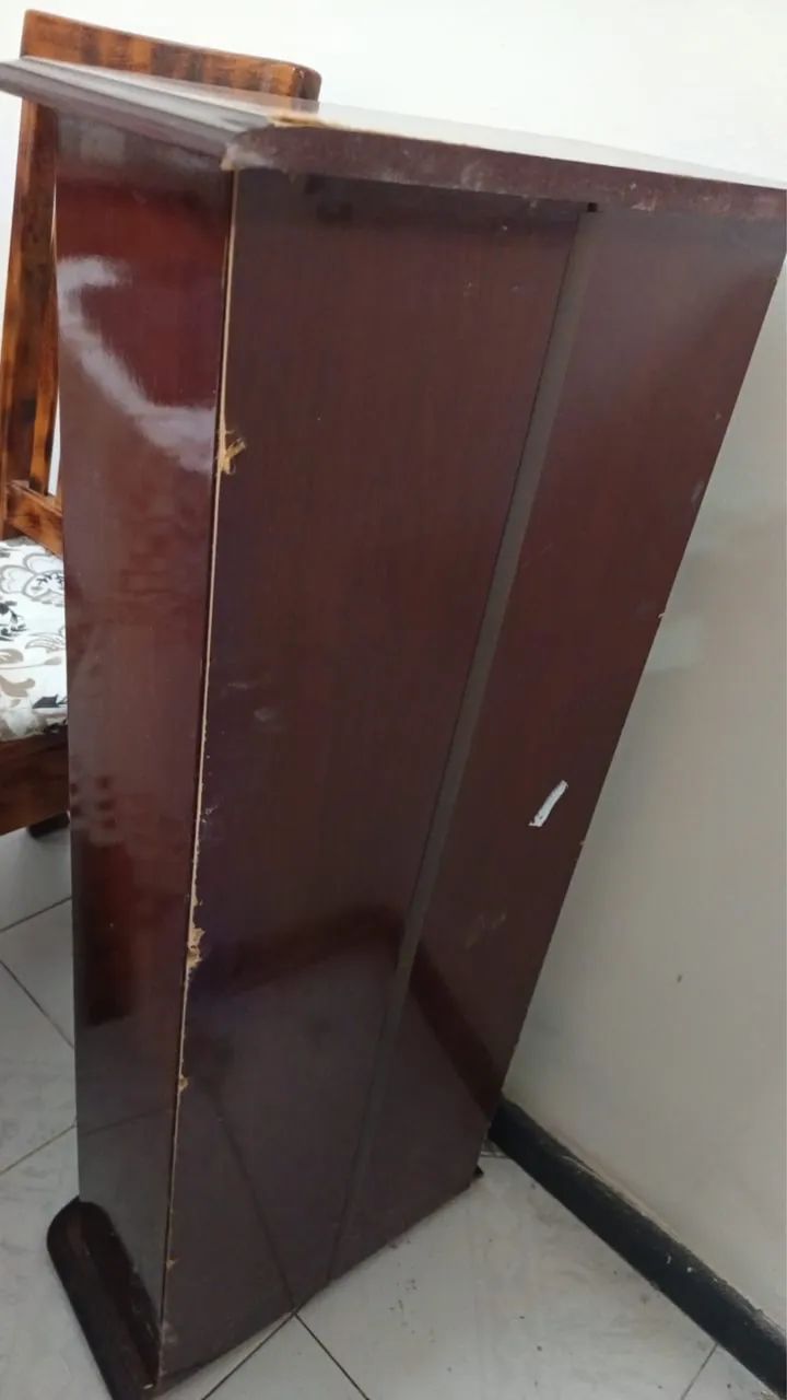 Estante Porta CDs em Madeira com Porta de Vidro - Grande Capacidade - Foto 2