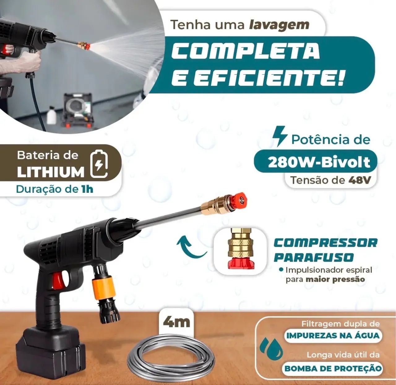Lavadora de alta pressão - Foto 4
