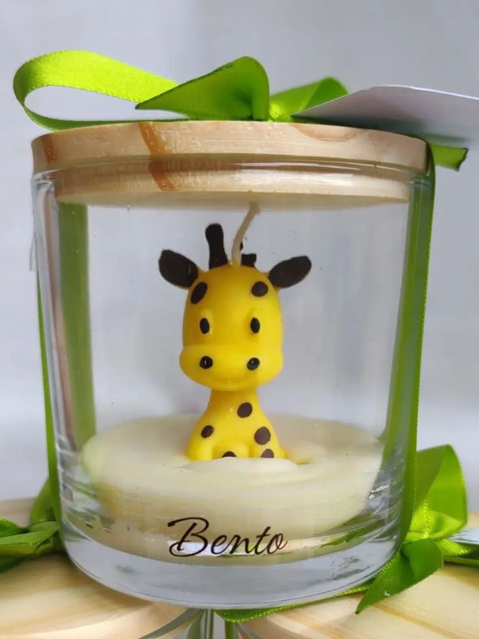 Lembrancinhas safari velas aromáticas com copo de vidro pate - Foto 2