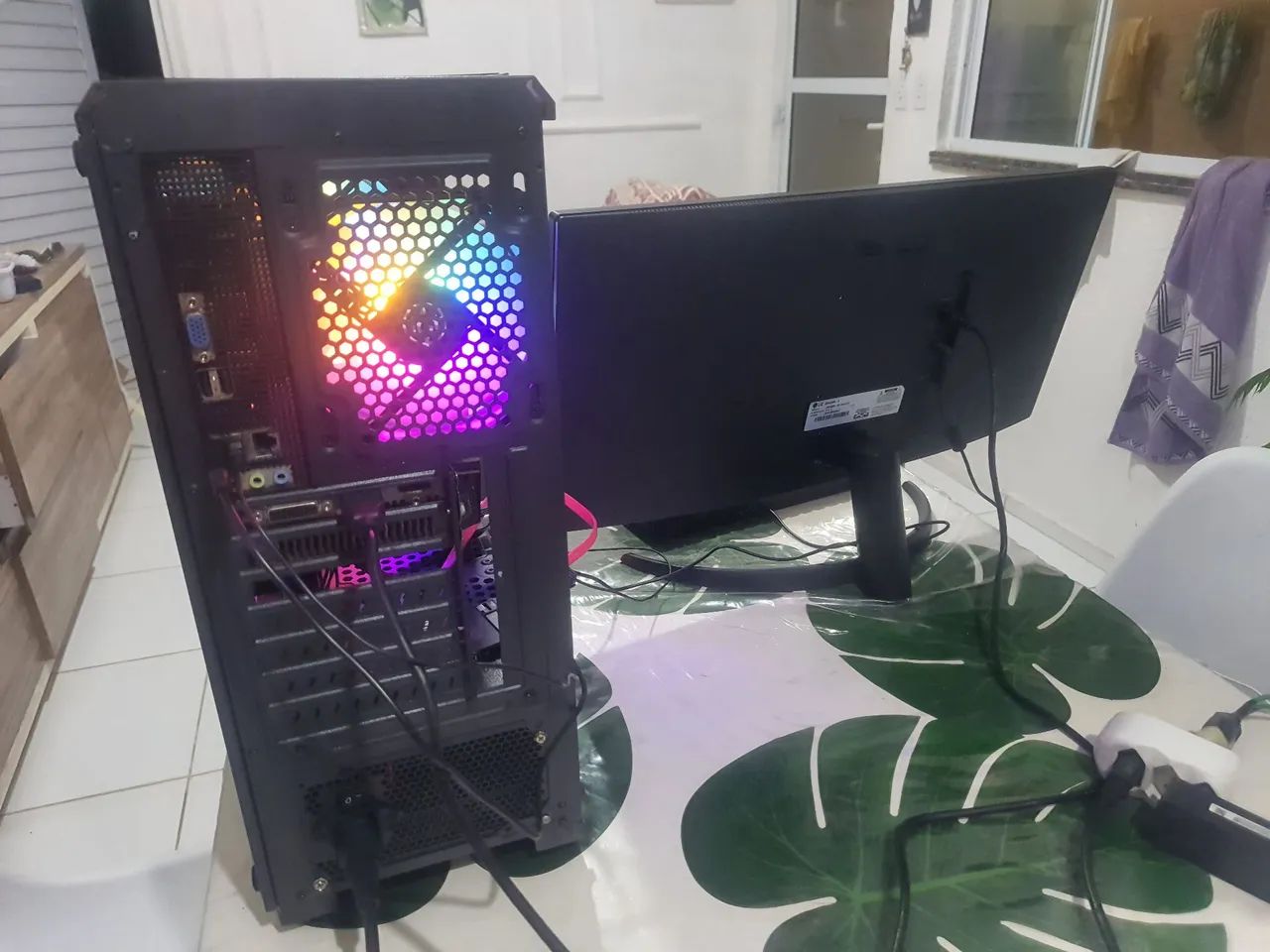 Pc gamer completo monitor 25" mais rx580 - Foto 4