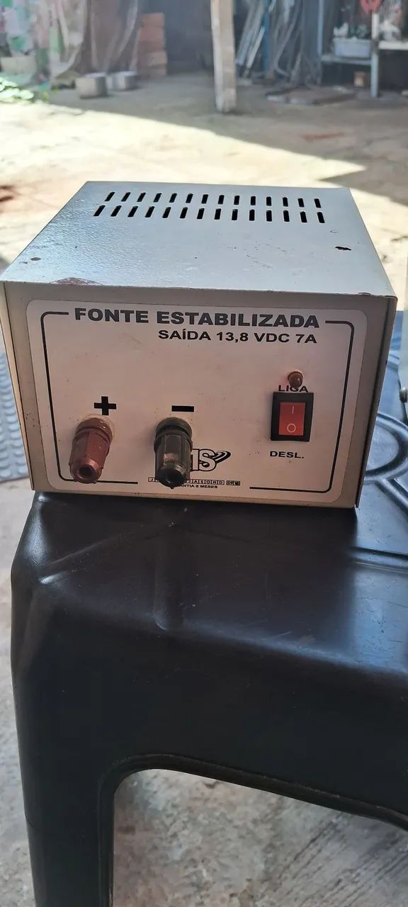 FONTE ESTABILIZADA, 12v 5 AMP 13,8 7 AMP