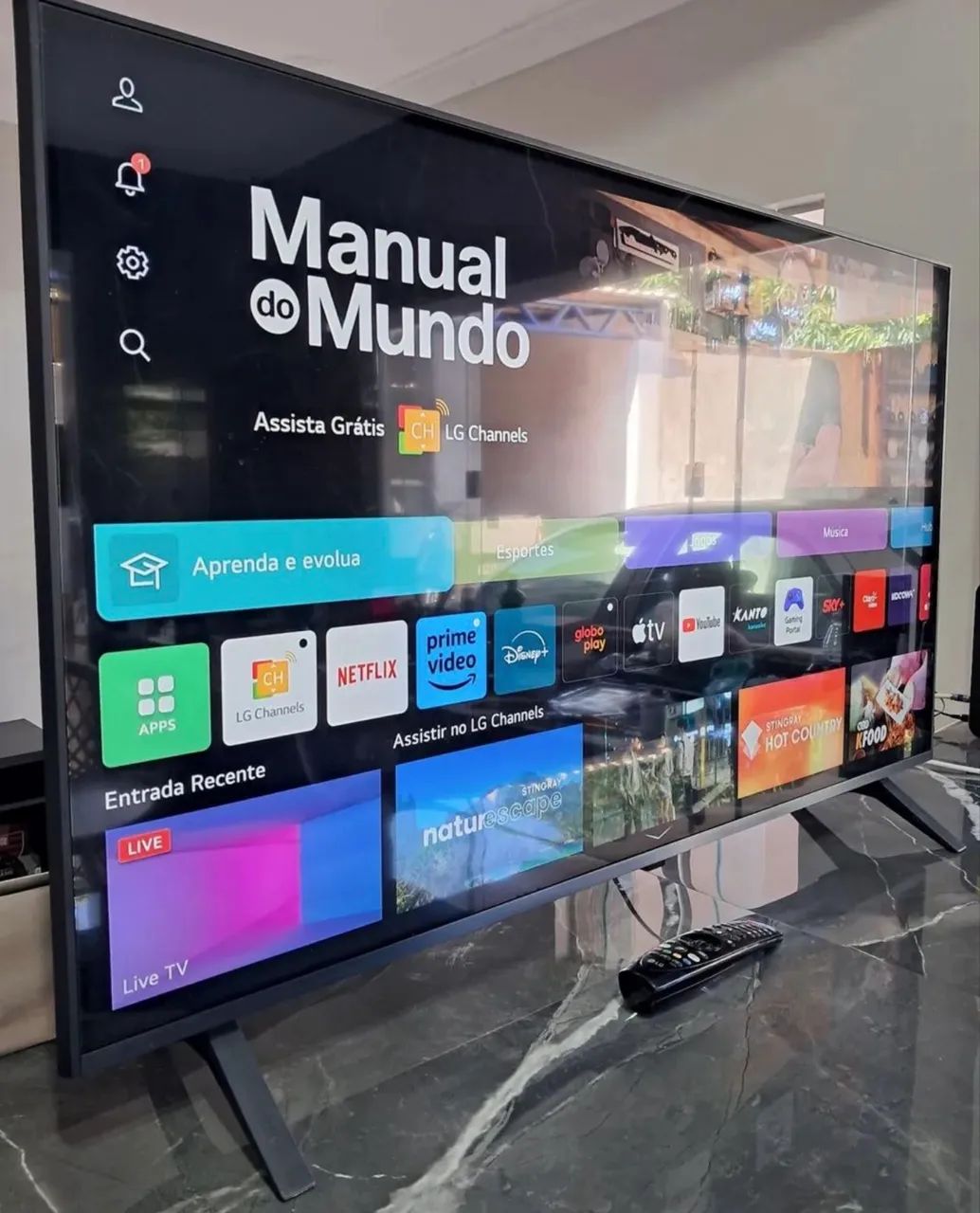 Tv smart LG 43 polegadas Borda infinita 4k Bluetooth  - Foto 3
