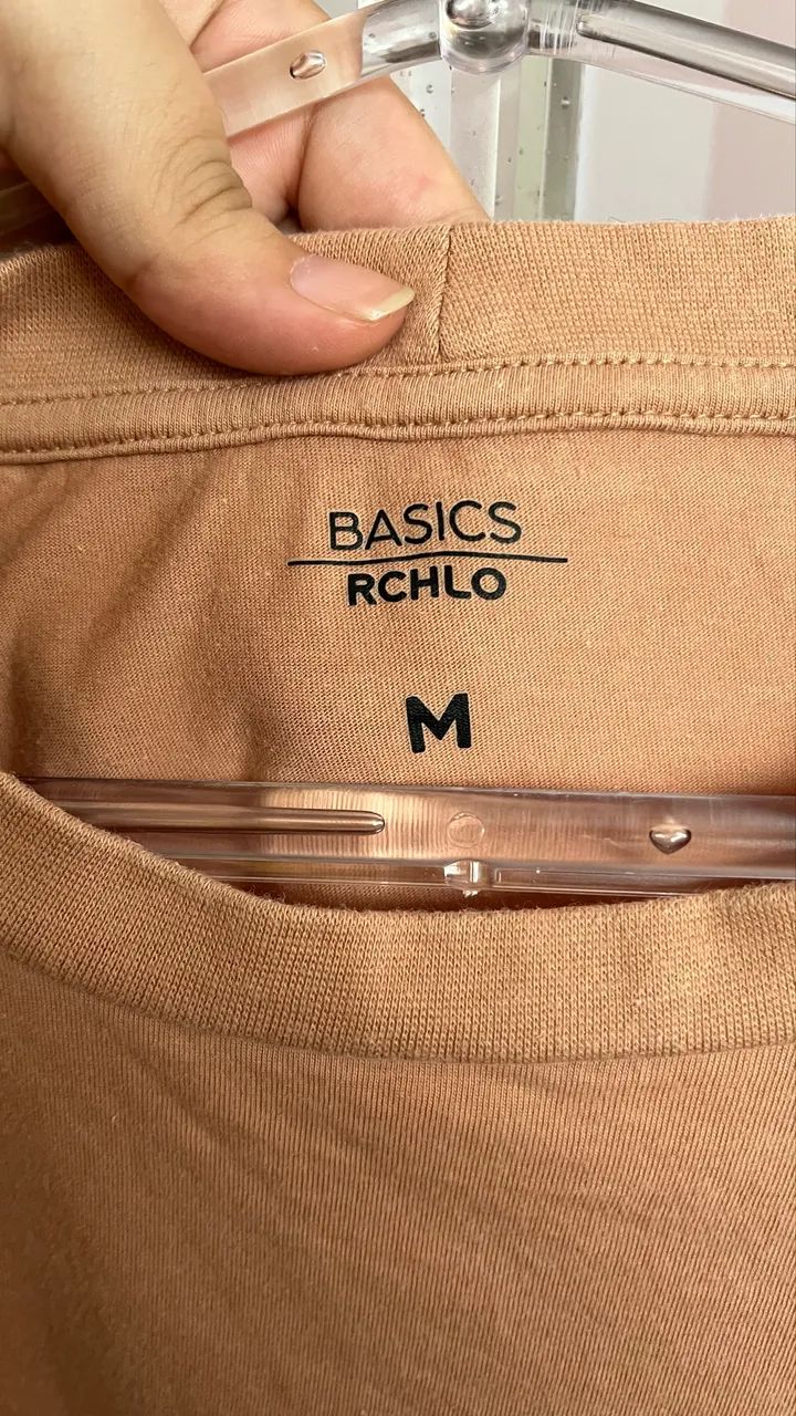 Blusa Básica Marrom Claro - M - Foto 2