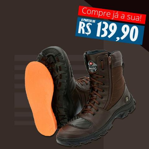Vendo Bota Tática Coturno Motociclista Com Palmilha Anatômica em Gel - Foto 5