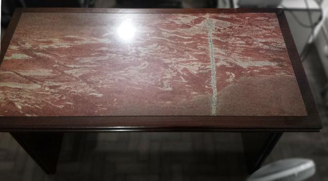 Mesa de Escritório em Madeira e Granito - Foto 3