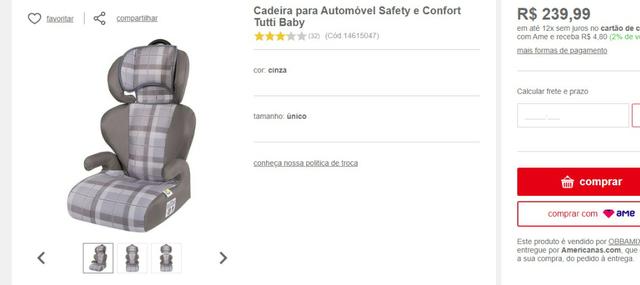 Cadeirinha automotiva