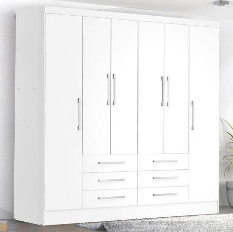 Guarda Roupa 6 portas e 6 Gavetas Casal