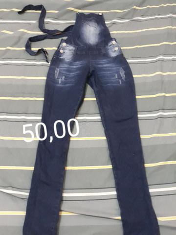Jardineira Jeans