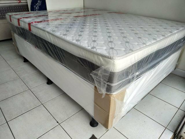 Entrega em até 24h - Conj.Box Molas Reconflex Casal - 10x Sem Juros