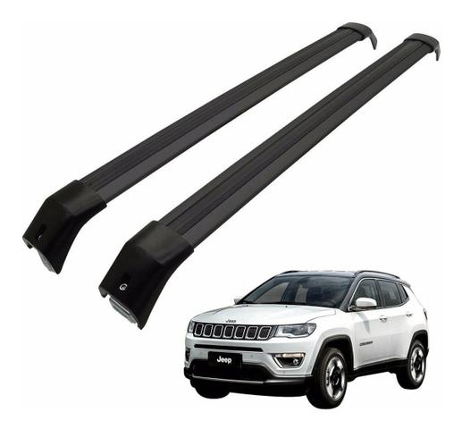 Travessa Rack de teto Jeep Compass Aluminio Larga