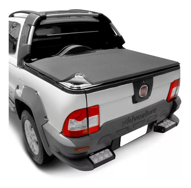 Capota Marítima Flashcover Fiat Strada Cabine Dupla 2010 à 2013 Adv Baguete C/ Estepe
