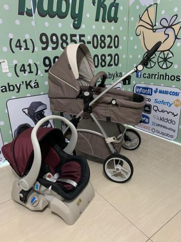 Carrinho Moisés Dzieco Maly com Bb conforto e base +colchonete clingo de brinde - Foto 5