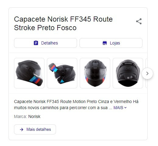 Capacete Norisk FF345 Route Stroke Preto Fosco - Foto 2