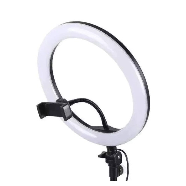 Ring Light Iluminador 26cm 10 Polegadas + Tripé 1.80m - Foto 4