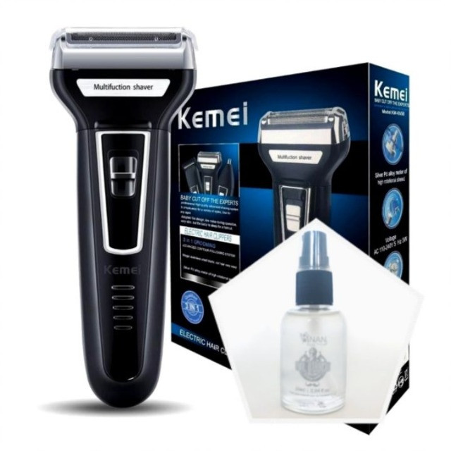 Maquina De Barbear, Aparar Pelos, Cortar Cabelo 3em1 Km-6558