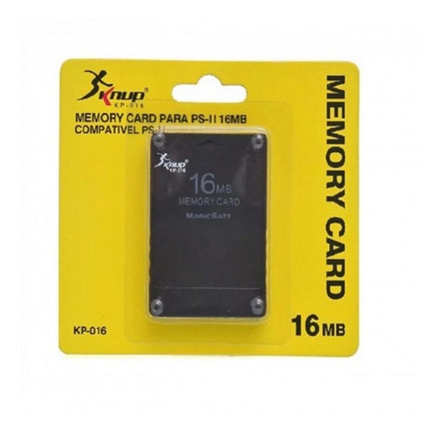 Memory Card 16mb Playstation 2 Ps2 Knup Novo Kp016 Peças e