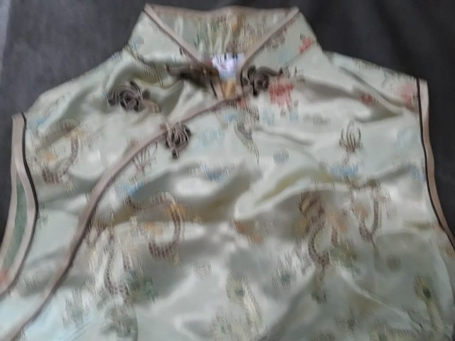 Vestido Asiatico Longo