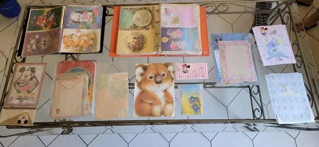 Coleção de papéis de carta anos 80/90