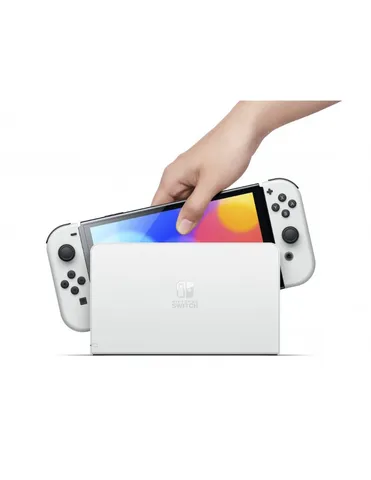 Nintendo Switch Oled 64gb Branco Completo Na Caixa +4 Jogos