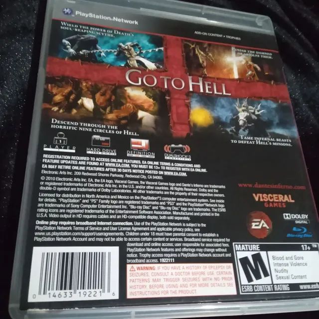 Dantes Inferno Divine Edition para PS3 - Seminovo