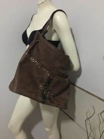Bolsa marrom sintética  - Foto 2