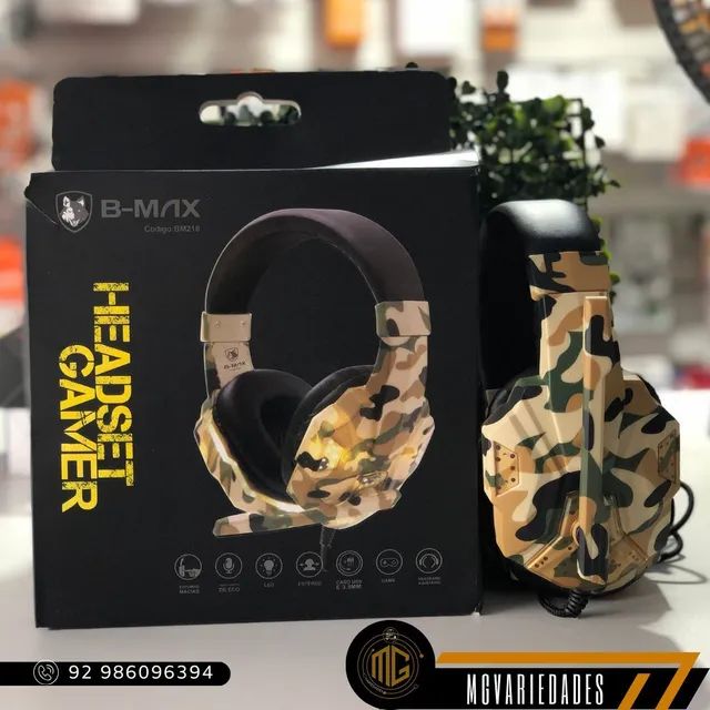 Fone Headset Gamer com Led (USB + P2)