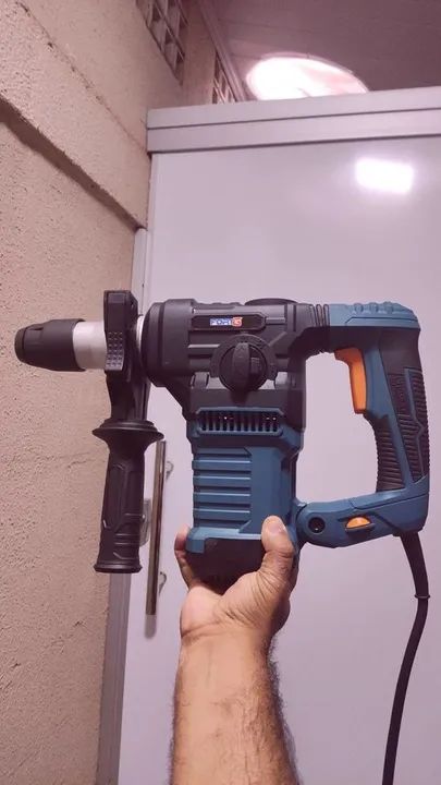 Martelete Perfurador Rompedor 4 em 1 SDS Plus 1500W 5J - Fortg - Foto 2