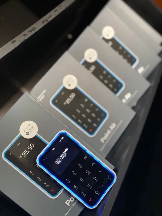 Point air, maquina de cartão via mercado pago Entrega gratis?
