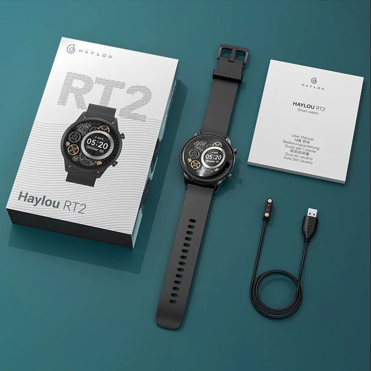 Smartwatch Xiaomi Haylou Rt Plus/Modo completo Esportivo-saúde/Tela curva infinita Retina - Foto 5