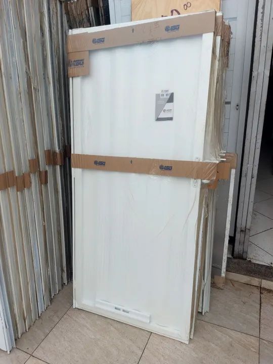 Portão social Ferro branco 180x80 completo 