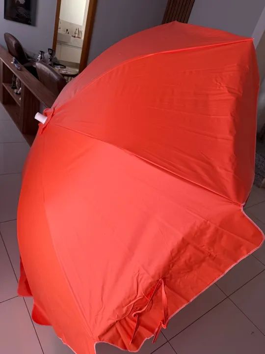 Guarda sol de praia de madeira ÓTIMO ESTADO - Foto 3