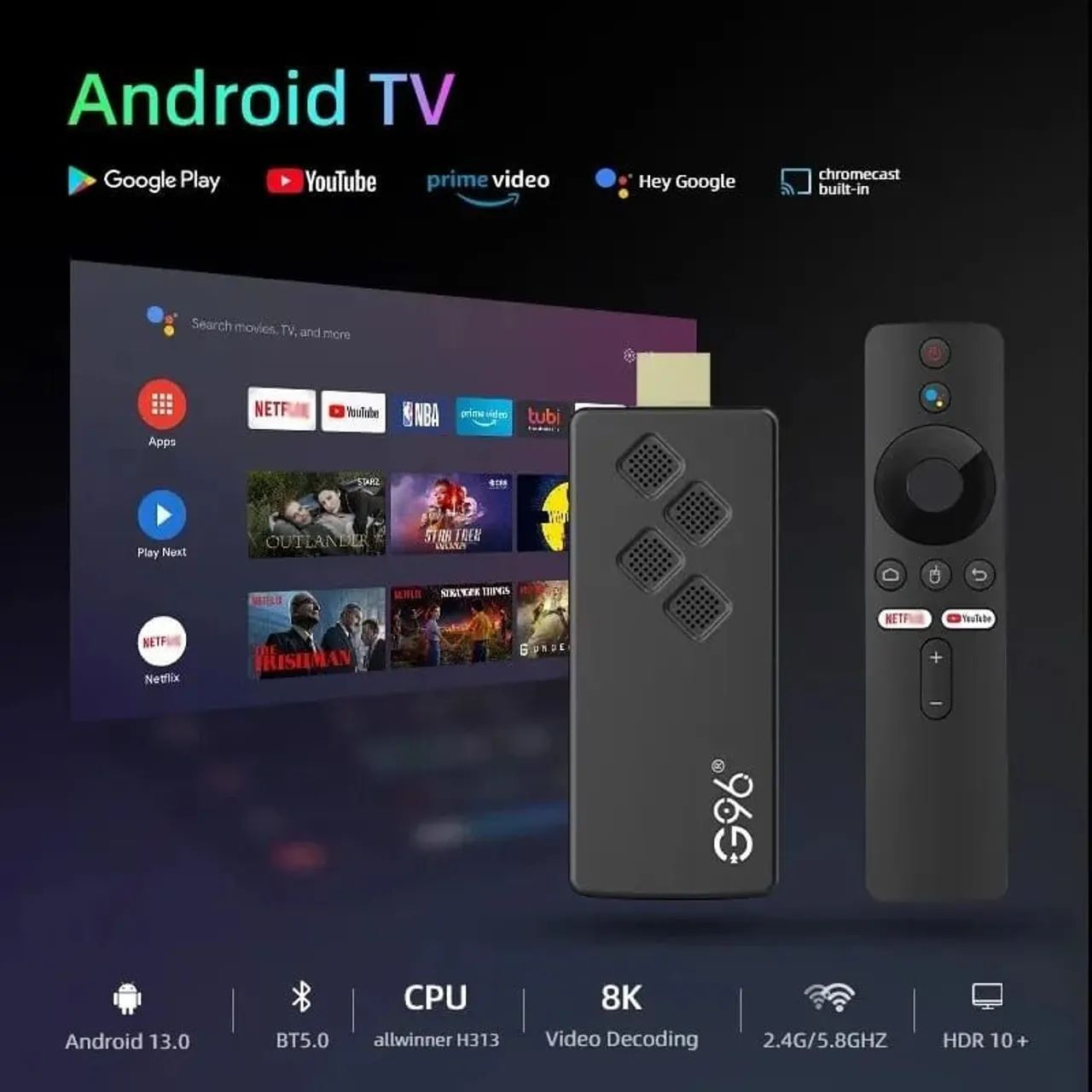 Android Stick 2gb 16gb Streaming Media Player 4k - Foto 2