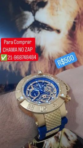Relógio INVICTA Subaqua Noma 3 SKELETON Pulseira Azul - Foto 3