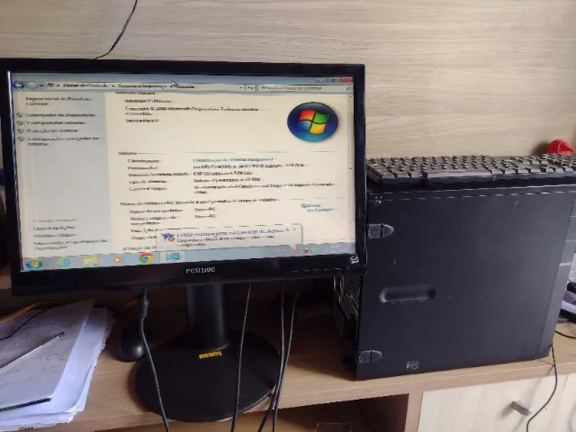 Desktop Positivo D570 Master - Intel Core i5 - 20 Gb Ram - 128gb SSd e 1 Hd 500Gb HD