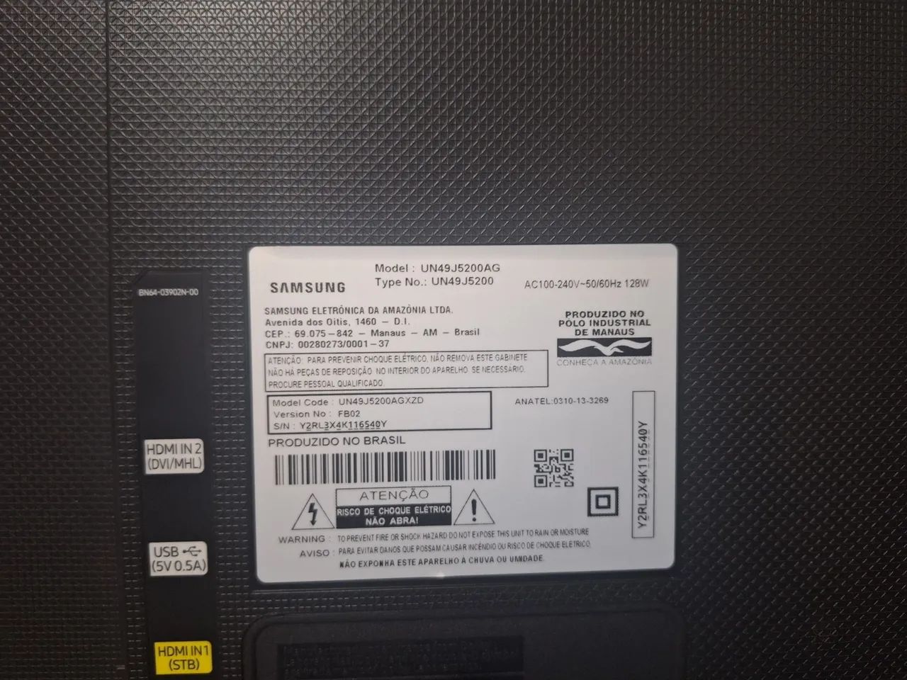 TV Samsung  com tela quebrada - Foto 2