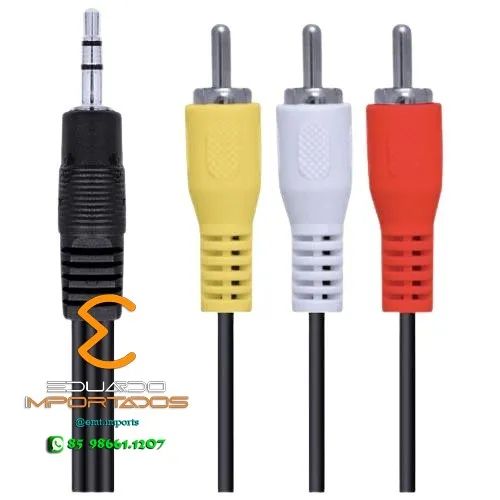 Cabo Auxiliar P2 X 3 RCA 1,5m