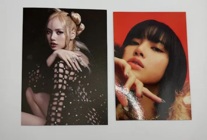 Photocard BLACKPINK Oficiais Lisa Rosé Jennie Jisoo Photo Card K-Pop Square Up Born Pink - Foto 4