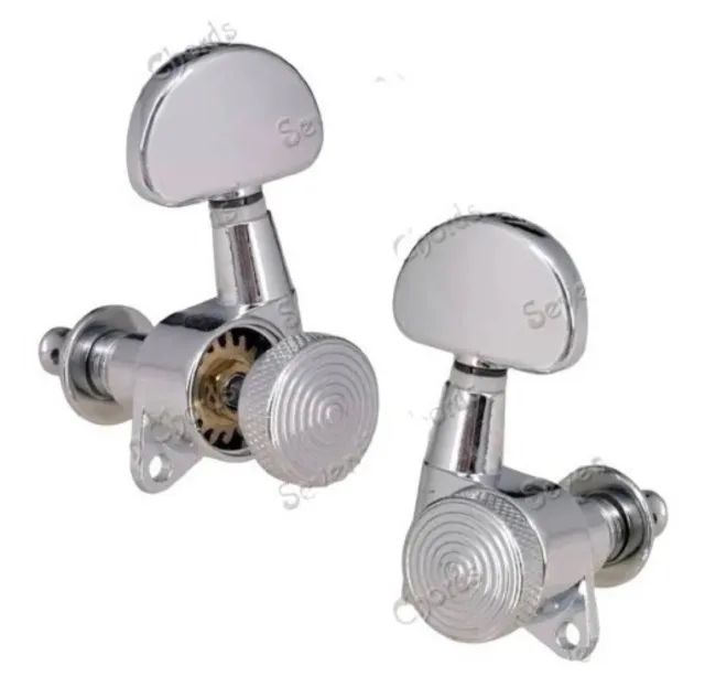 Tarraxa Guitar C/trava 3x3 Crom Resistente Luxuosa Exclusiva - Foto 2