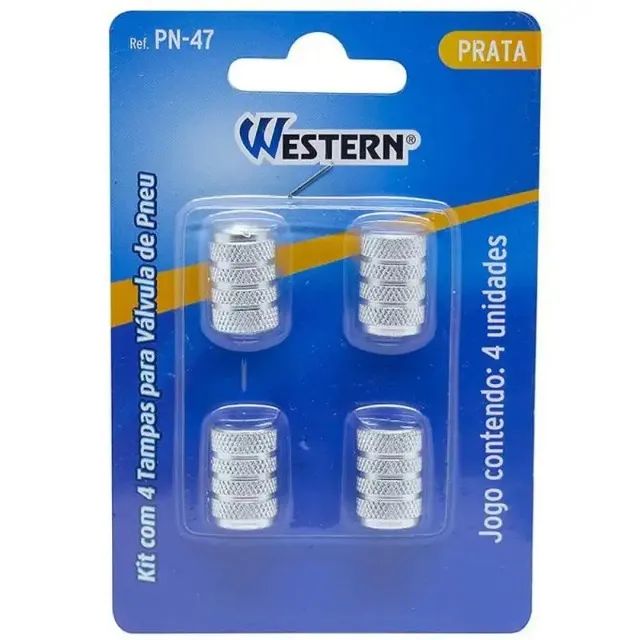 Kit Valvula De Pneu Tampas 4un Pn-47 Western - Foto 2