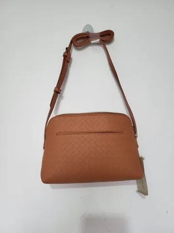 Bolsa tiracolo - Linha Universal Castanho Claro - Foto 3