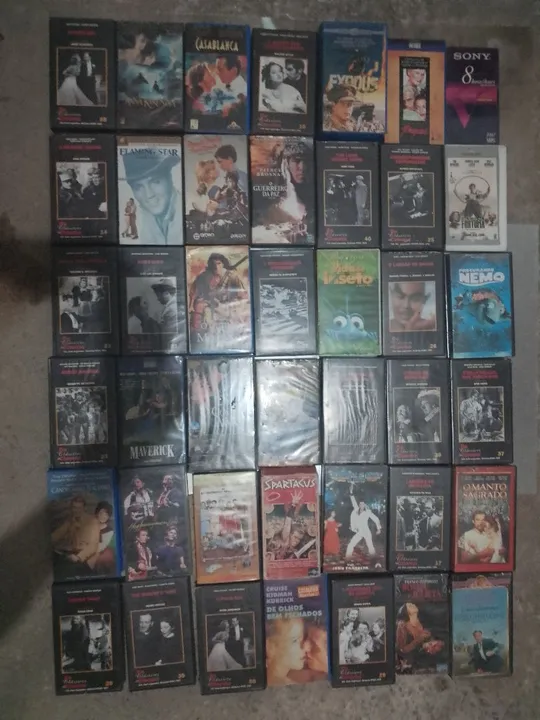 FITAS VHS ORIGINAIS