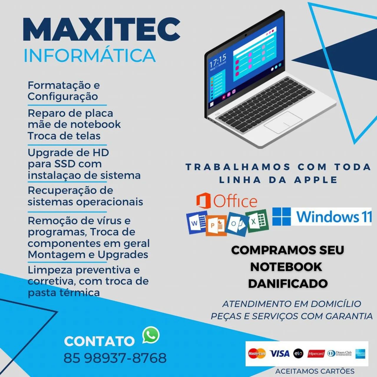 Maxitec Informática - compra, venda, Manutenção e Upgrade de Computadores e Notebooks**