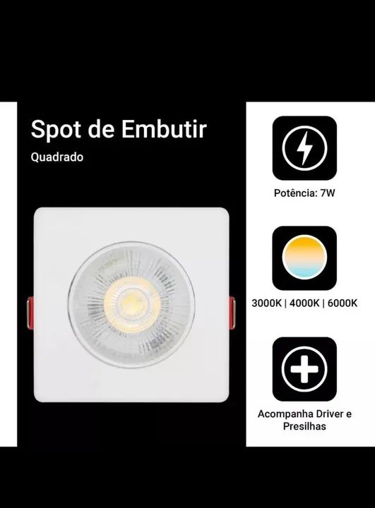 Kit Spot Led Smd 7w, 10uni - Foto 5
