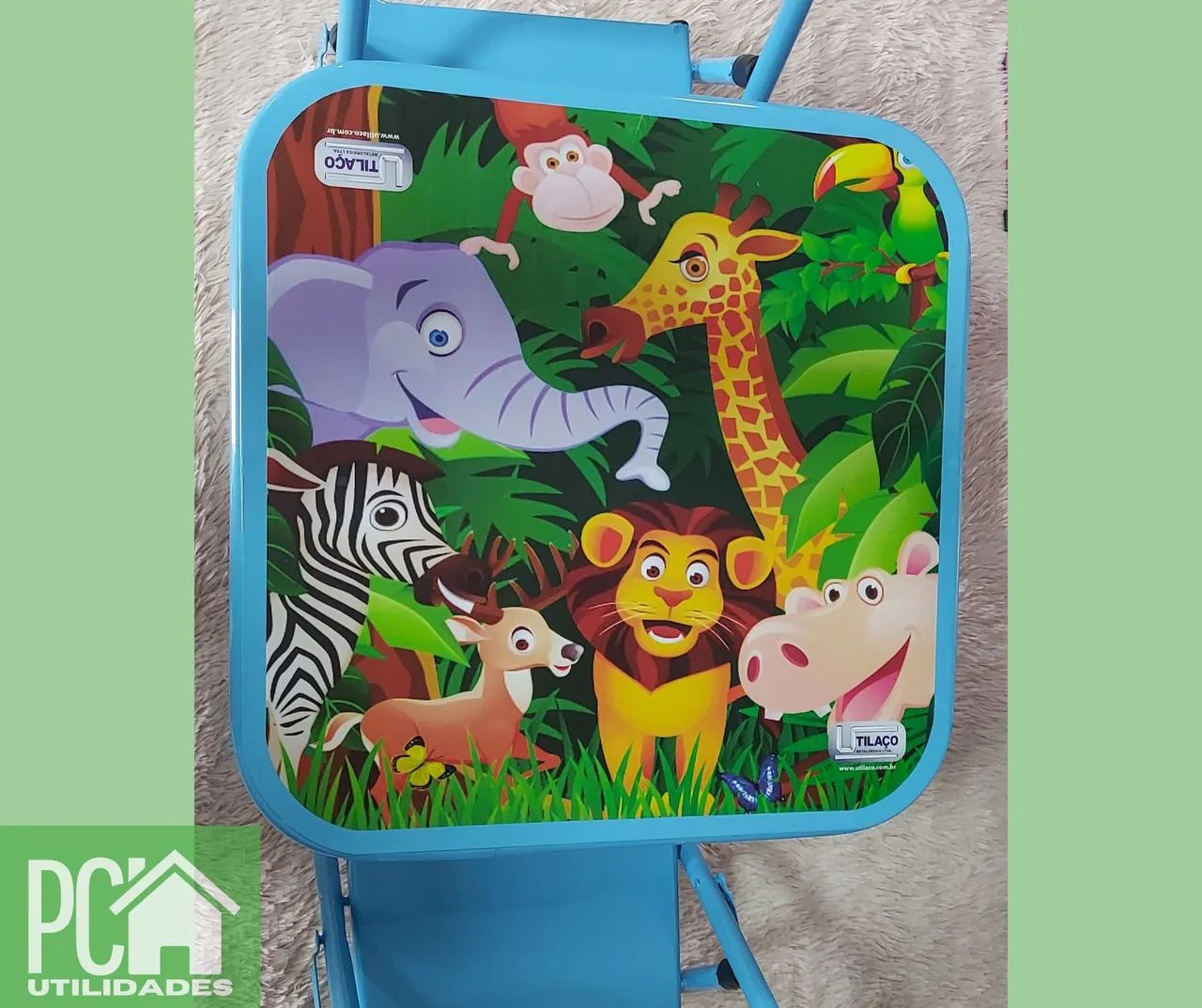 Conjunto de mesa infantil mesa+2 cadeiras  - Foto 4